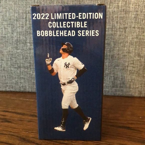 NEW YORK YANKEES AARON JUDGE BOBBLEHEAD NIB SGA 60 Home Runs 2020 - Picture 4 of 11